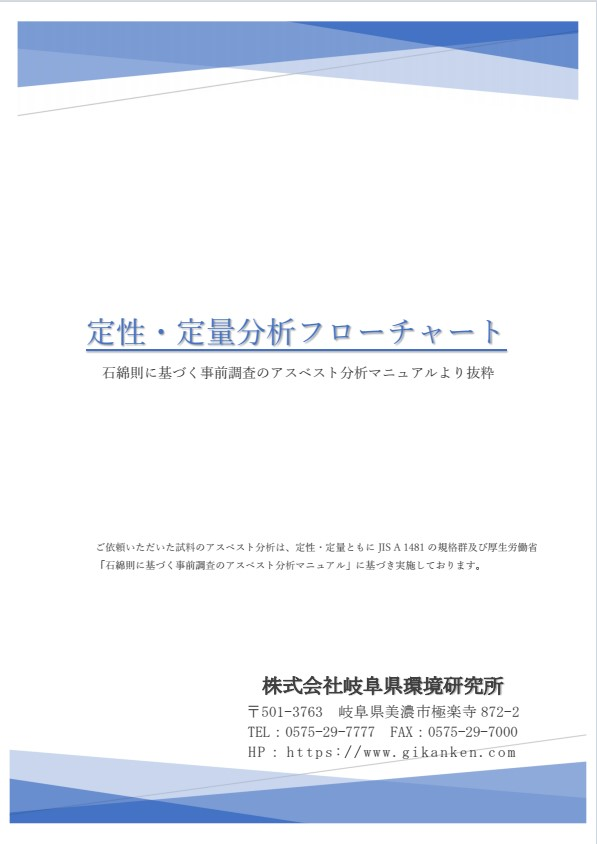 定性・定量分析フローチャート